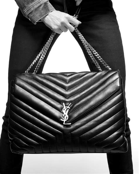 ysl loulou large beige|saint laurent calfskin monogram.